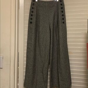 Club Monaco Heather Gray Sailor Style Trousers